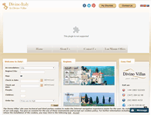 Tablet Screenshot of divino-italy.com